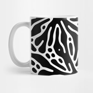 Black and White Bold Abstract Pattern Mug